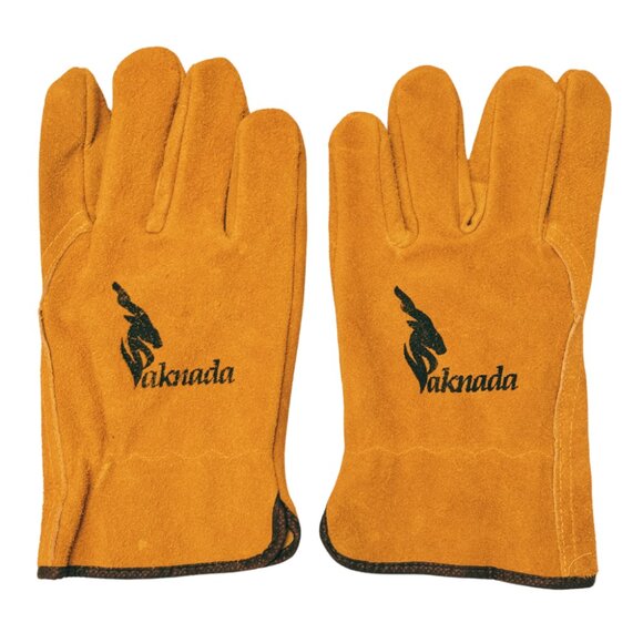 PAKNADA Cow Split Leather Gloves 3Pairs Heavy Duty Industrial Gardening Work - Picture 2 of 10